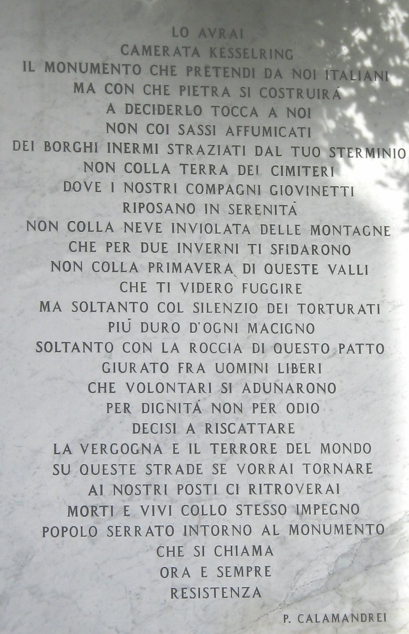 l'avrai, camerata kesserling