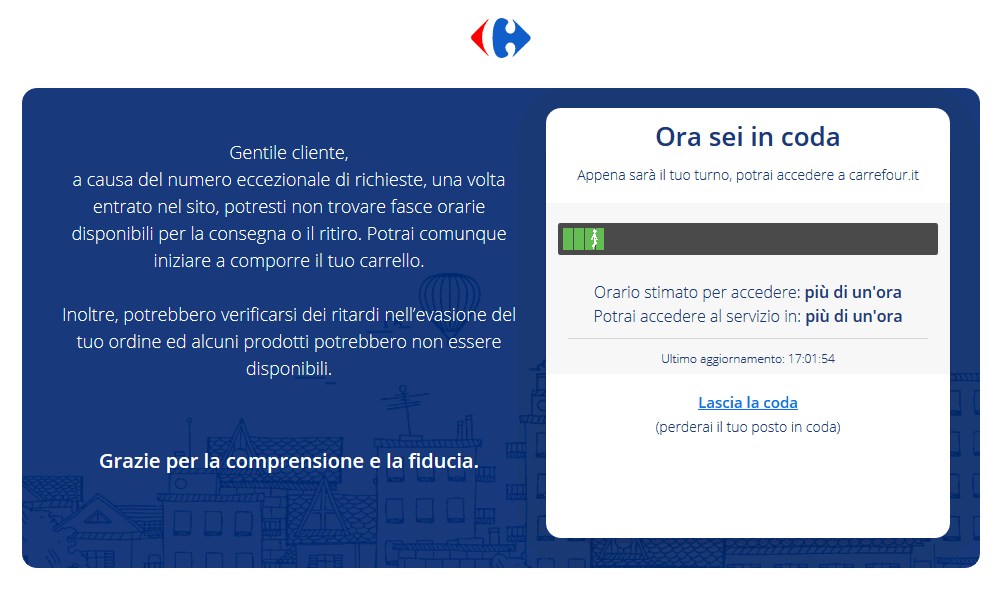 Carrefour.it ai tempi del Covid 19