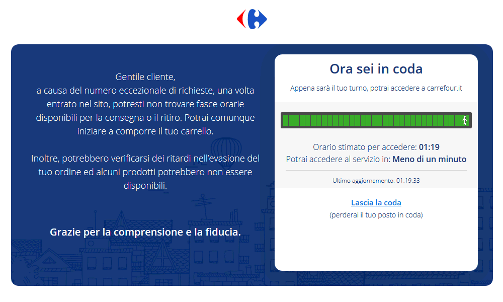 Carrefour.it ai tempi del Covid 19