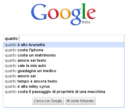 Una domanda fondamentale.