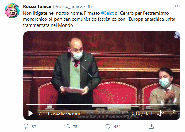 Non litigate nel nostro nome. Firmato #Eelst di Centro per l'estremismo monarchico bi-partisan comunistico fascistico con l'Europa anarchica unita frammentata nel Mondo