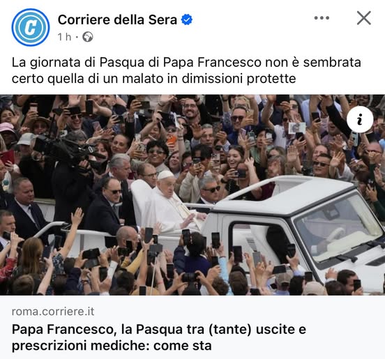 Papa Francesco immortale