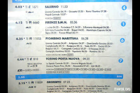 Un pigliate hodesto treno!