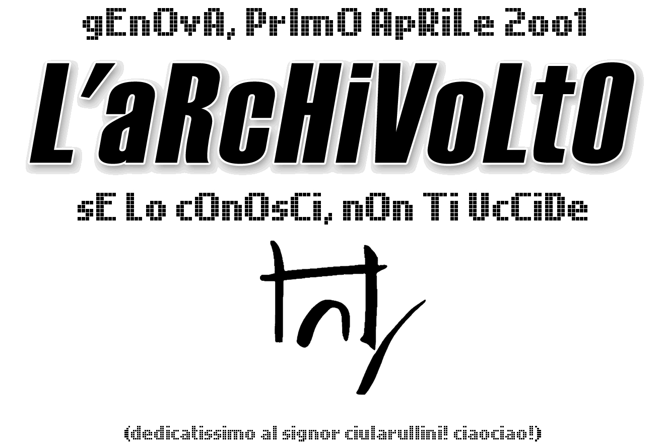 L'archivolto - se lo conosci non ti uccide