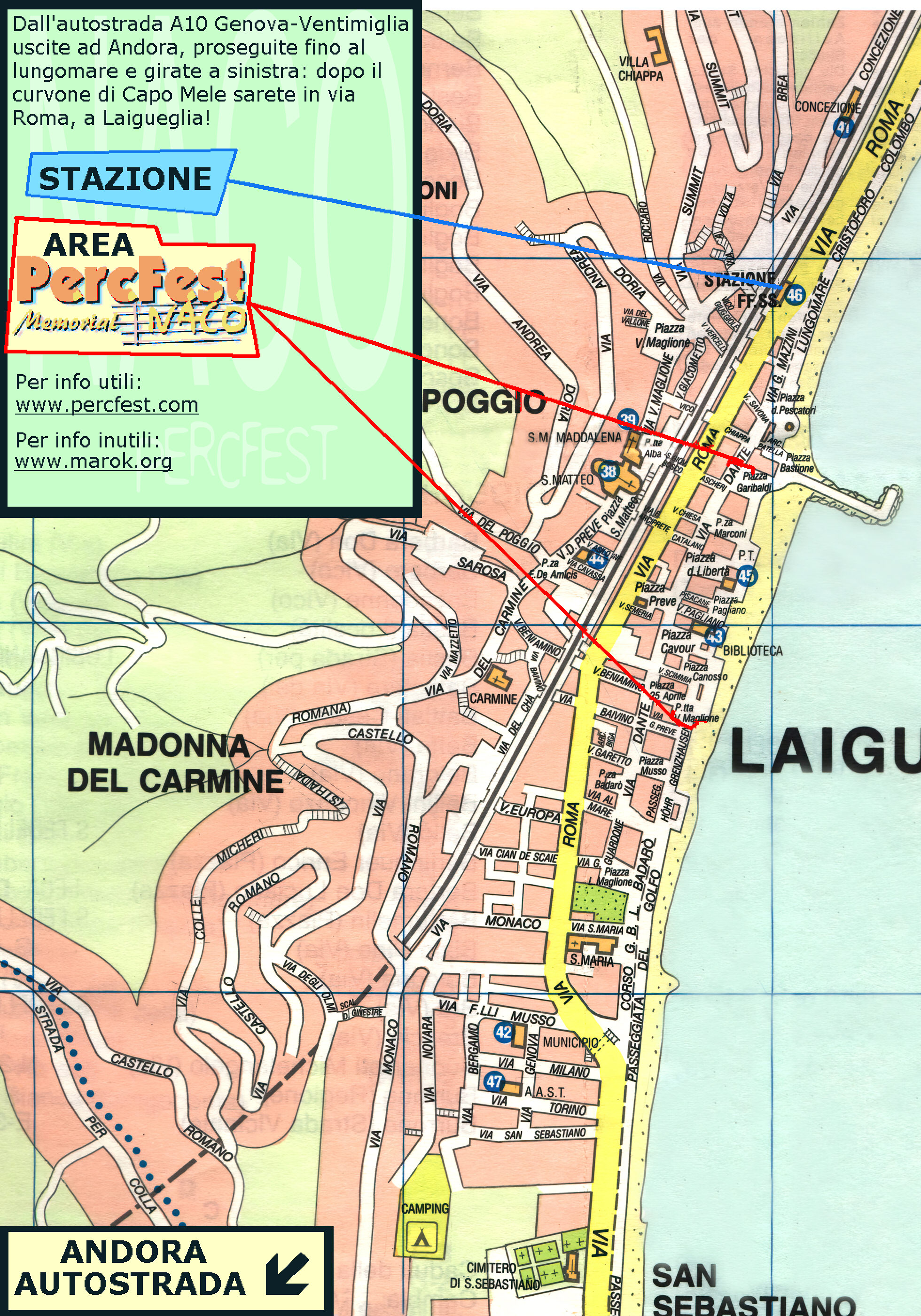 MAPPA DI LAIGUEGLIA