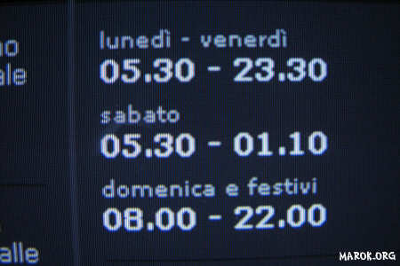 Domenica - Ore 5:30 - Ivano prende il metrò